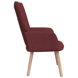 vidaXL Chaise de relaxation avec tabouret Vert Tissu