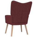 vidaXL Chaise de relaxation avec tabouret Vert Tissu