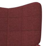 vidaXL Chaise de relaxation avec tabouret Vert Tissu