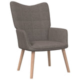 vidaXL Chaise de relaxation avec tabouret Vert Tissu