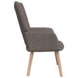 vidaXL Chaise de relaxation avec tabouret Vert Tissu