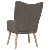 vidaXL Chaise de relaxation avec tabouret Vert Tissu