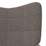 vidaXL Chaise de relaxation avec tabouret Vert Tissu
