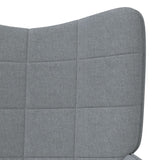 vidaXL Chaise de relaxation avec tabouret Vert Tissu