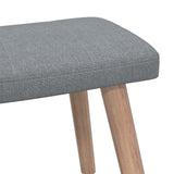 vidaXL Chaise de relaxation avec tabouret Vert Tissu