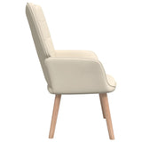 vidaXL Chaise de relaxation avec tabouret Vert Tissu