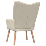 vidaXL Chaise de relaxation avec tabouret Vert Tissu