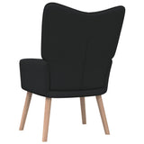 vidaXL Chaise de relaxation avec tabouret Vert Tissu