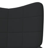 vidaXL Chaise de relaxation avec tabouret Vert Tissu