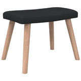 vidaXL Chaise de relaxation avec tabouret Vert Tissu
