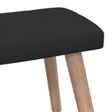 vidaXL Chaise de relaxation avec tabouret Vert Tissu