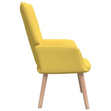 vidaXL Chaise de relaxation avec tabouret Vert Tissu