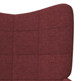 vidaXL Chaise de relaxation avec tabouret Vert Tissu