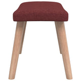 vidaXL Chaise de relaxation avec tabouret Vert Tissu