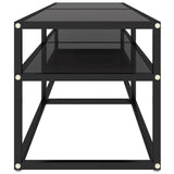 vidaXL Meuble TV Transparent 180x40x40,5 cm Verre trempé