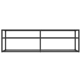vidaXL Meuble TV Transparent 180x40x40,5 cm Verre trempé