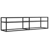 vidaXL Meuble TV Transparent 180x40x40,5 cm Verre trempé