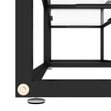 vidaXL Meuble TV Transparent 180x40x40,5 cm Verre trempé
