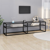 vidaXL Meuble TV Transparent 180x40x40,5 cm Verre trempé