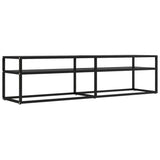 vidaXL Meuble TV Transparent 180x40x40,5 cm Verre trempé