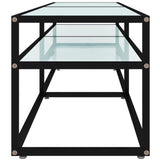 vidaXL Meuble TV Transparent 180x40x40,5 cm Verre trempé