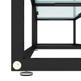 vidaXL Meuble TV Transparent 180x40x40,5 cm Verre trempé