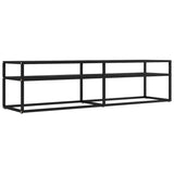 vidaXL Meuble TV Transparent 180x40x40,5 cm Verre trempé