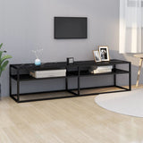 vidaXL Meuble TV Transparent 180x40x40,5 cm Verre trempé