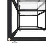 vidaXL Meuble TV Transparent 180x40x40,5 cm Verre trempé