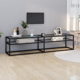 vidaXL Meuble TV Transparent 180x40x40,5 cm Verre trempé (plusieurs options disponibles)