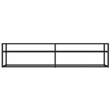 vidaXL Meuble TV Transparent 180x40x40,5 cm Verre trempé
