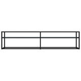 vidaXL Meuble TV Transparent 180x40x40,5 cm Verre trempé