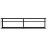 vidaXL Meuble TV Transparent 180x40x40,5 cm Verre trempé