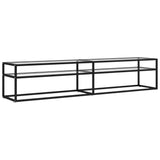 vidaXL Meuble TV Transparent 180x40x40,5 cm Verre trempé