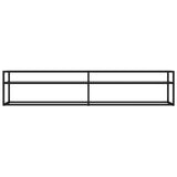 vidaXL Meuble TV Transparent 180x40x40,5 cm Verre trempé