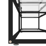 vidaXL Meuble TV Transparent 180x40x40,5 cm Verre trempé