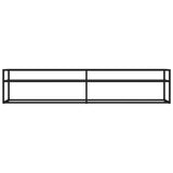 vidaXL Meuble TV Transparent 180x40x40,5 cm Verre trempé