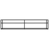 vidaXL Meuble TV Transparent 180x40x40,5 cm Verre trempé