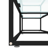 vidaXL Meuble TV Transparent 180x40x40,5 cm Verre trempé