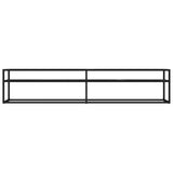 vidaXL Meuble TV Transparent 180x40x40,5 cm Verre trempé