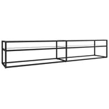 vidaXL Meuble TV Transparent 180x40x40,5 cm Verre trempé