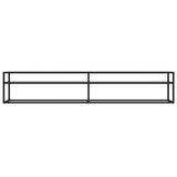 vidaXL Meuble TV Transparent 180x40x40,5 cm Verre trempé