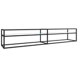 vidaXL Meuble TV Transparent 180x40x40,5 cm Verre trempé