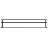 vidaXL Meuble TV Transparent 180x40x40,5 cm Verre trempé