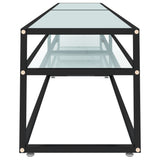 vidaXL Meuble TV Transparent 180x40x40,5 cm Verre trempé