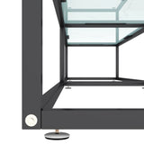 vidaXL Meuble TV Transparent 180x40x40,5 cm Verre trempé
