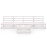 vidaXL Salon de jardin 5 pcs avec coussins Bois de pin massif