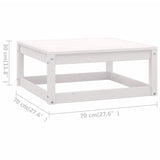 vidaXL Salon de jardin 5 pcs avec coussins Bois de pin massif