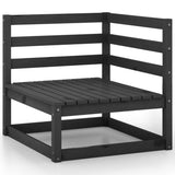 vidaXL Salon de jardin 9 pcs avec coussins Bois de pin massif