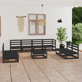 vidaXL Salon de jardin 9 pcs avec coussins Bois de pin massif